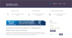 Desktop Screenshot of comunicadosdeprensa.org